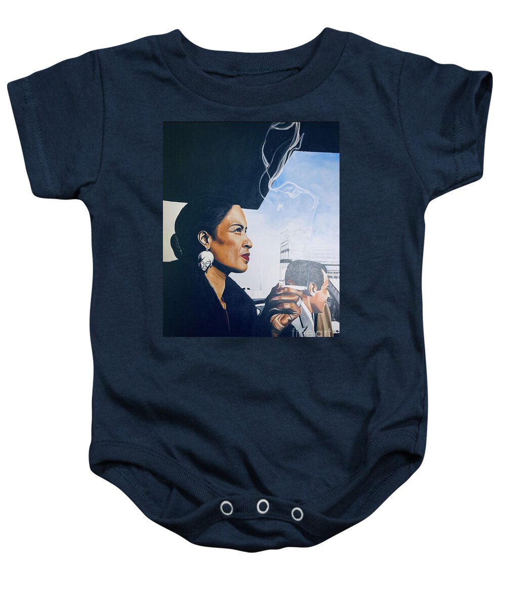 Billie Holiday-Smoking 1 - Baby Onesie
