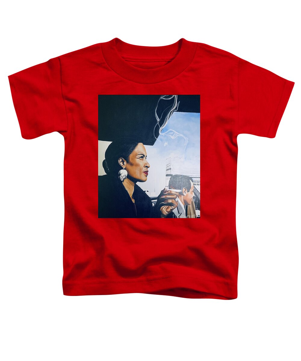 Billie Holiday-Smoking 1 - Toddler T-Shirt