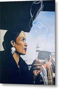 Billie Holiday-Smoking 1 - Metal Print
