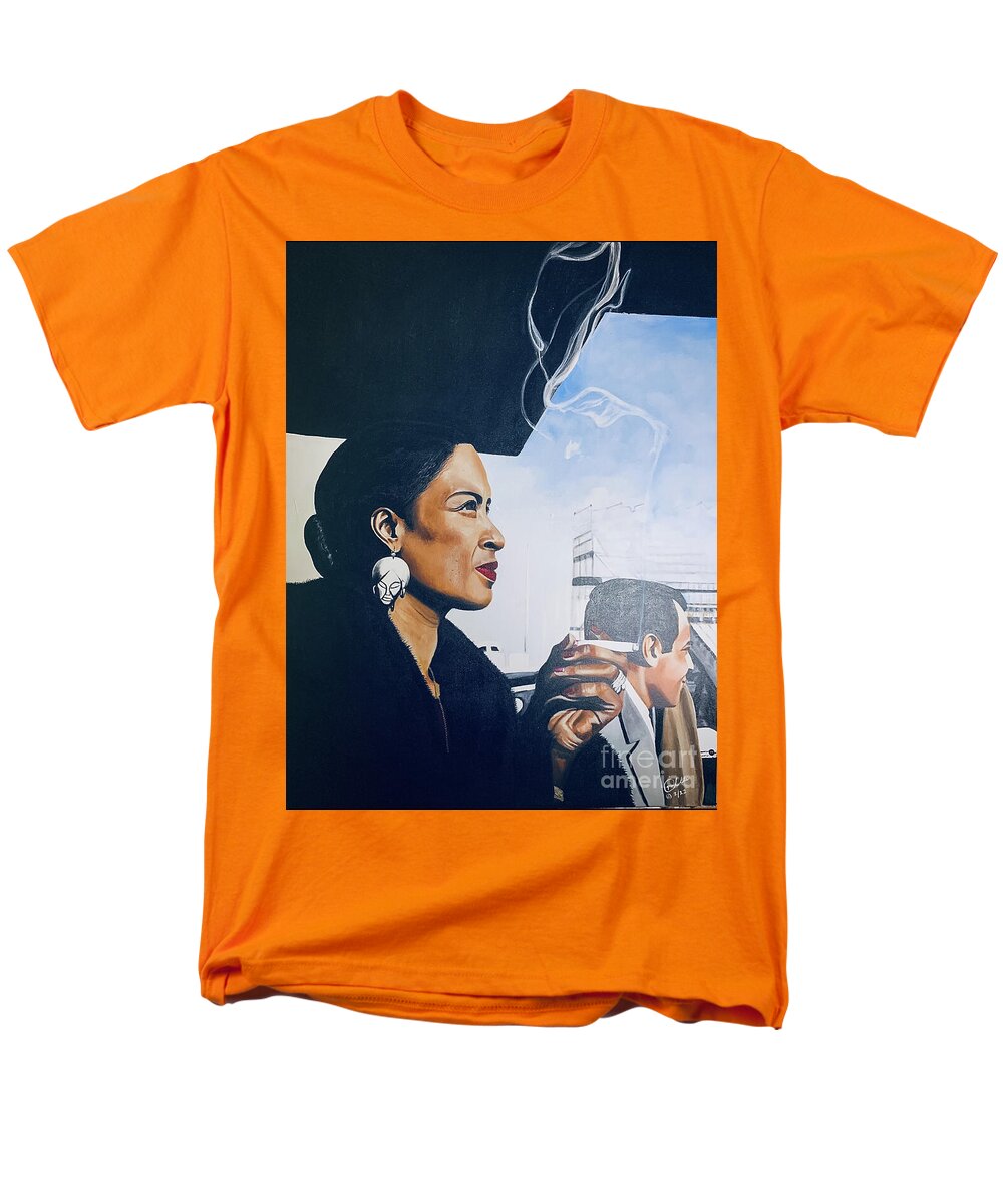 Billie Holiday-Smoking 1 - Men's T-Shirt  (Regular Fit)
