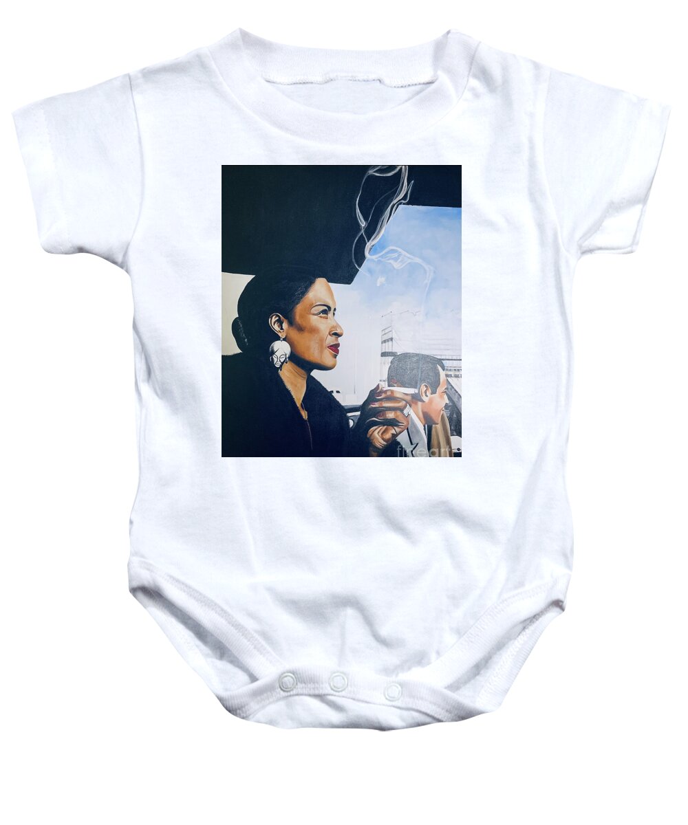 Billie Holiday-Smoking 1 - Baby Onesie