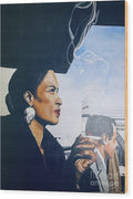 Billie Holiday-Smoking 1 - Wood Print