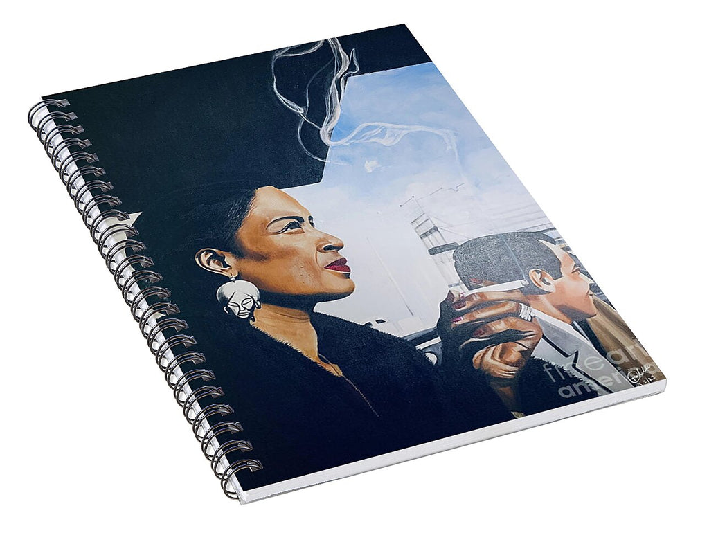 Billie Holiday-Smoking 1 - Spiral Notebook