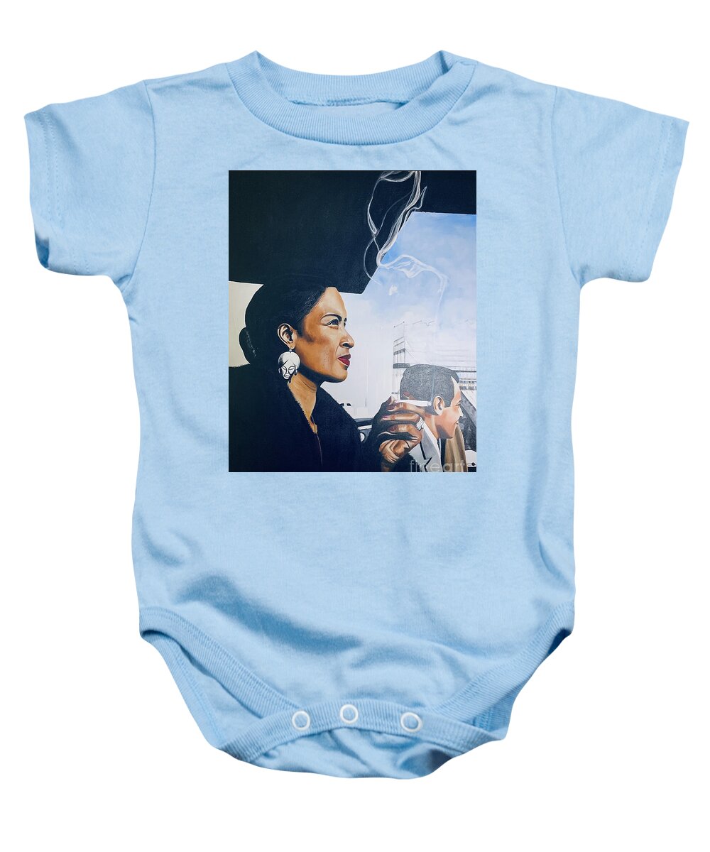 Billie Holiday-Smoking 1 - Baby Onesie