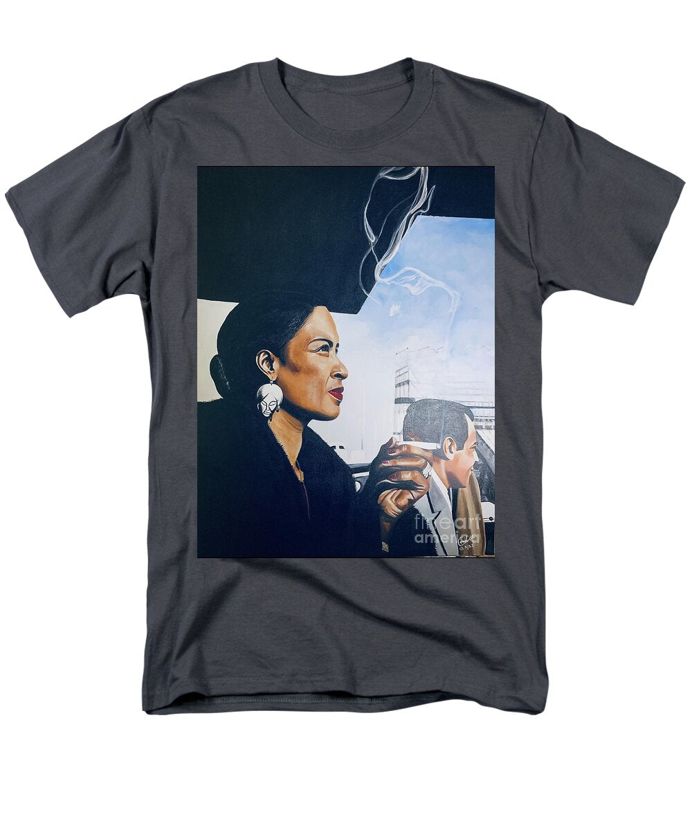 Billie Holiday-Smoking 1 - Men's T-Shirt  (Regular Fit)
