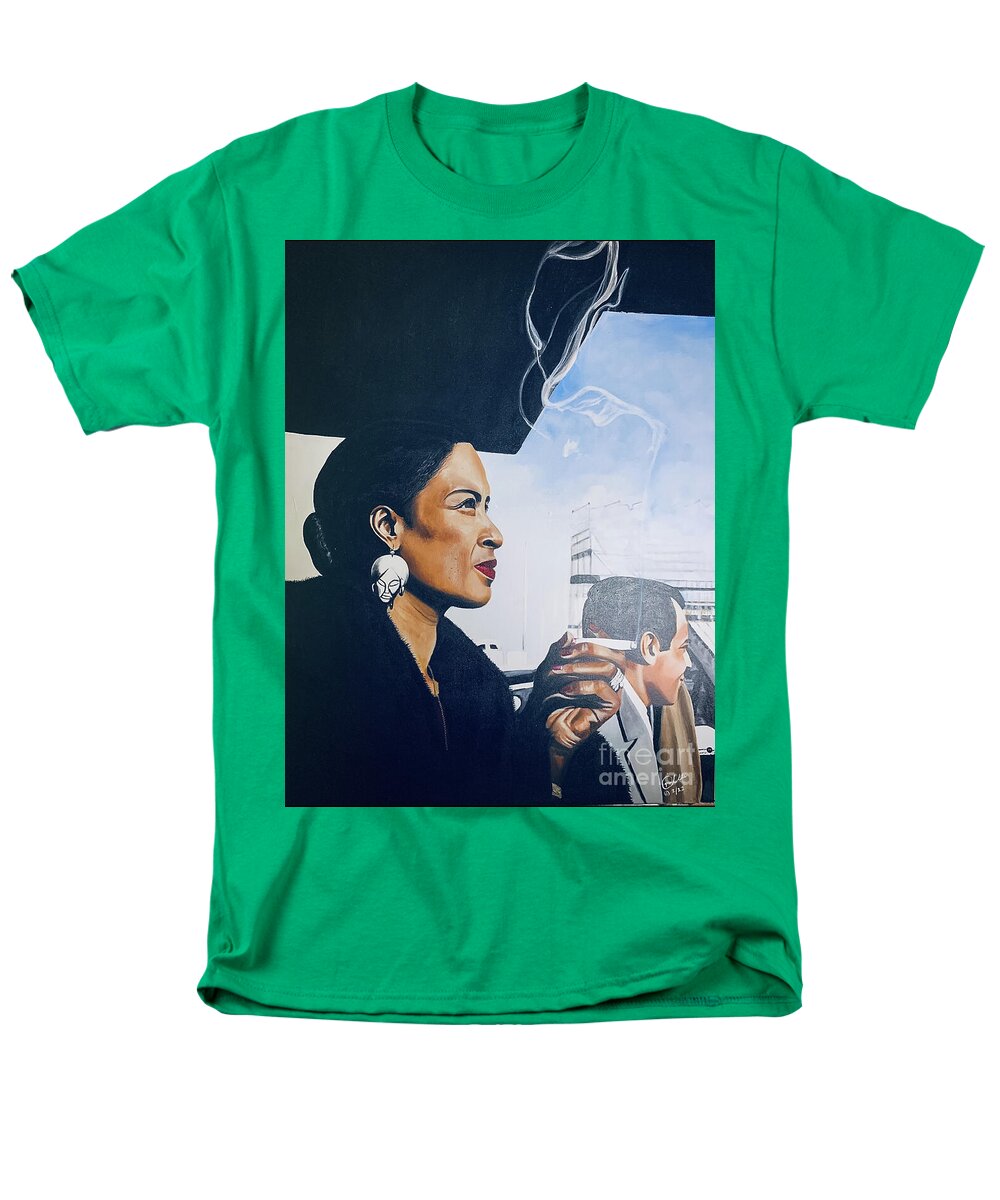 Billie Holiday-Smoking 1 - Men's T-Shirt  (Regular Fit)