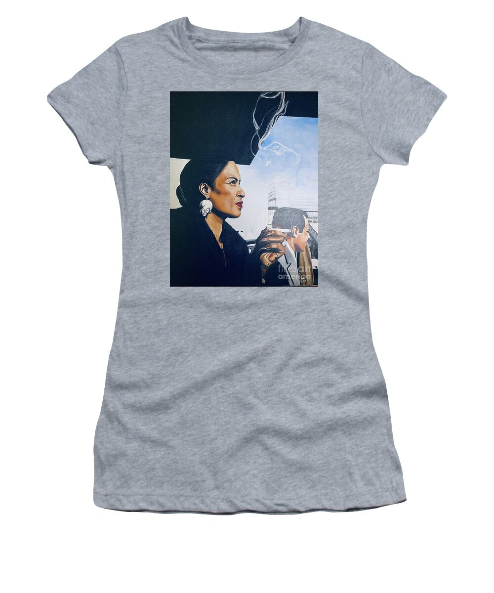 Billie Holiday-Smoking 1 - Women's T-Shirt