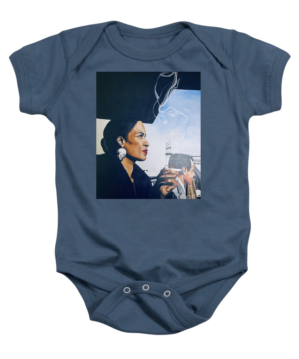 Billie Holiday-Smoking 1 - Baby Onesie