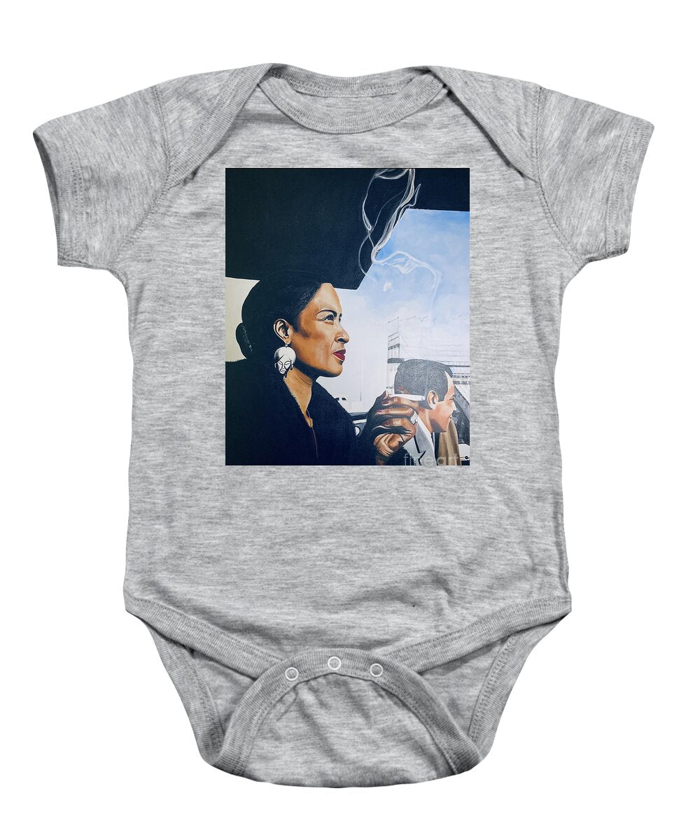 Billie Holiday-Smoking 1 - Baby Onesie