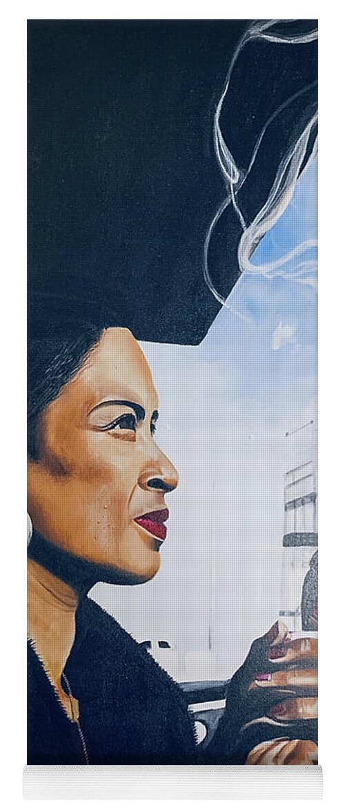 Billie Holiday-Smoking 1 - Yoga Mat