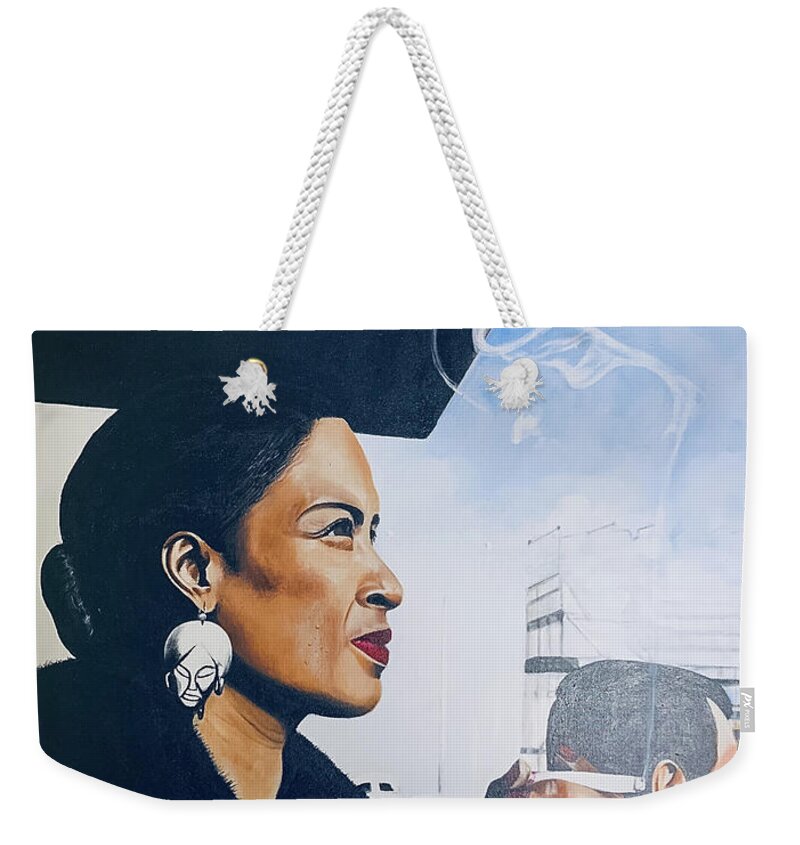 Billie Holiday-Smoking 1 - Weekender Tote Bag