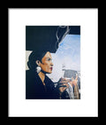 Billie Holiday-Smoking 1 - Framed Print