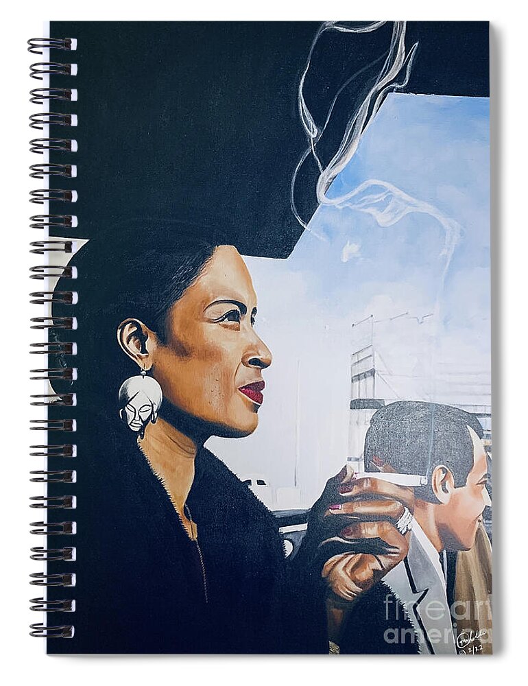 Billie Holiday-Smoking 1 - Spiral Notebook