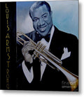 Louis Armstrong - Metal Print