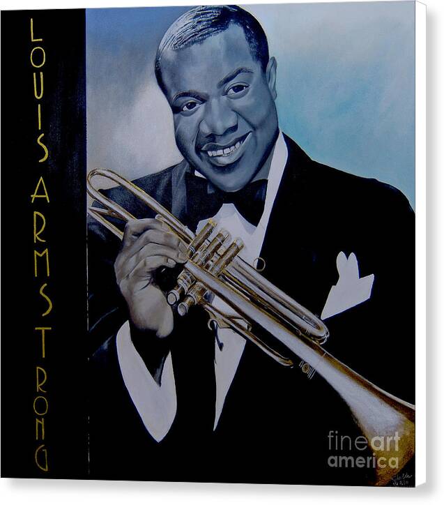 Louis Armstrong - JAZZ 'n' BLUE series Art Print