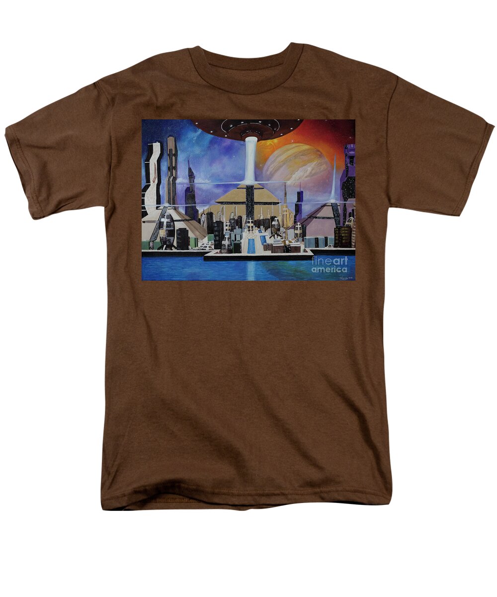 A Futuristic City - Men's T-Shirt  (Regular Fit)