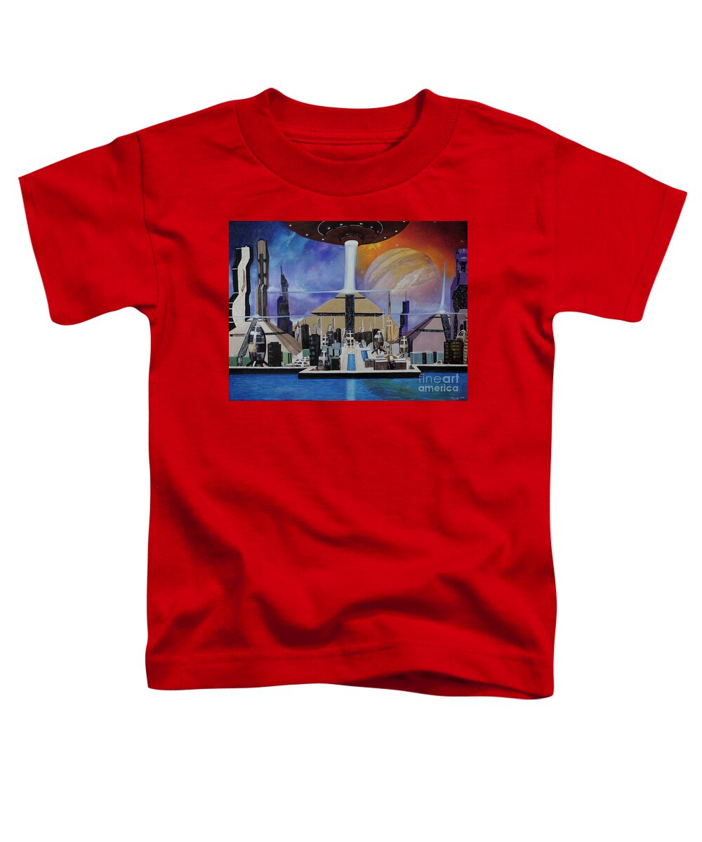 A Futuristic City - Toddler T-Shirt