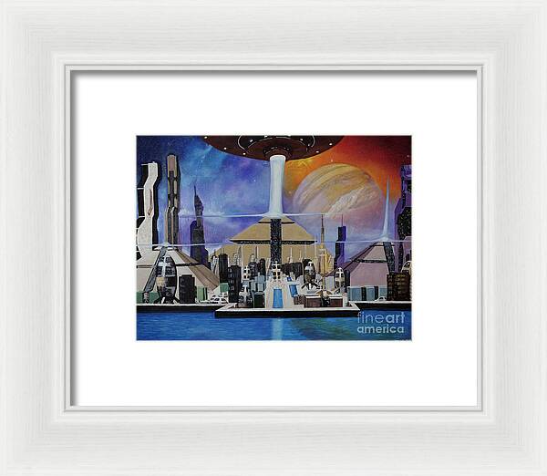 A Futuristic City - Framed Print