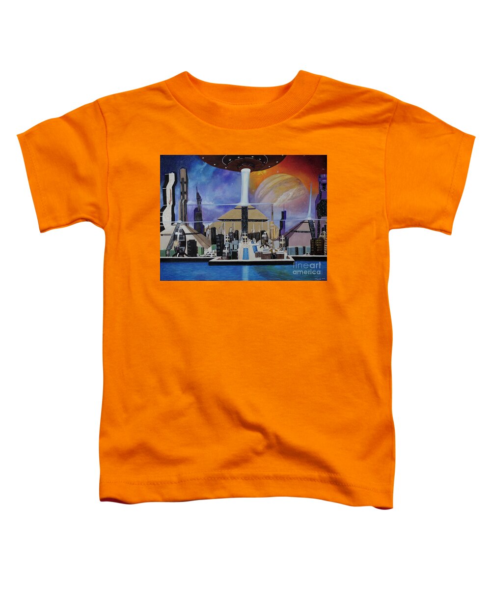 A Futuristic City - Toddler T-Shirt