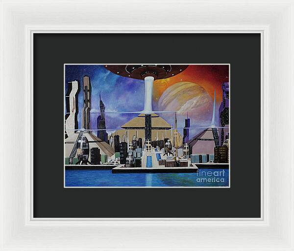 A Futuristic City - Framed Print