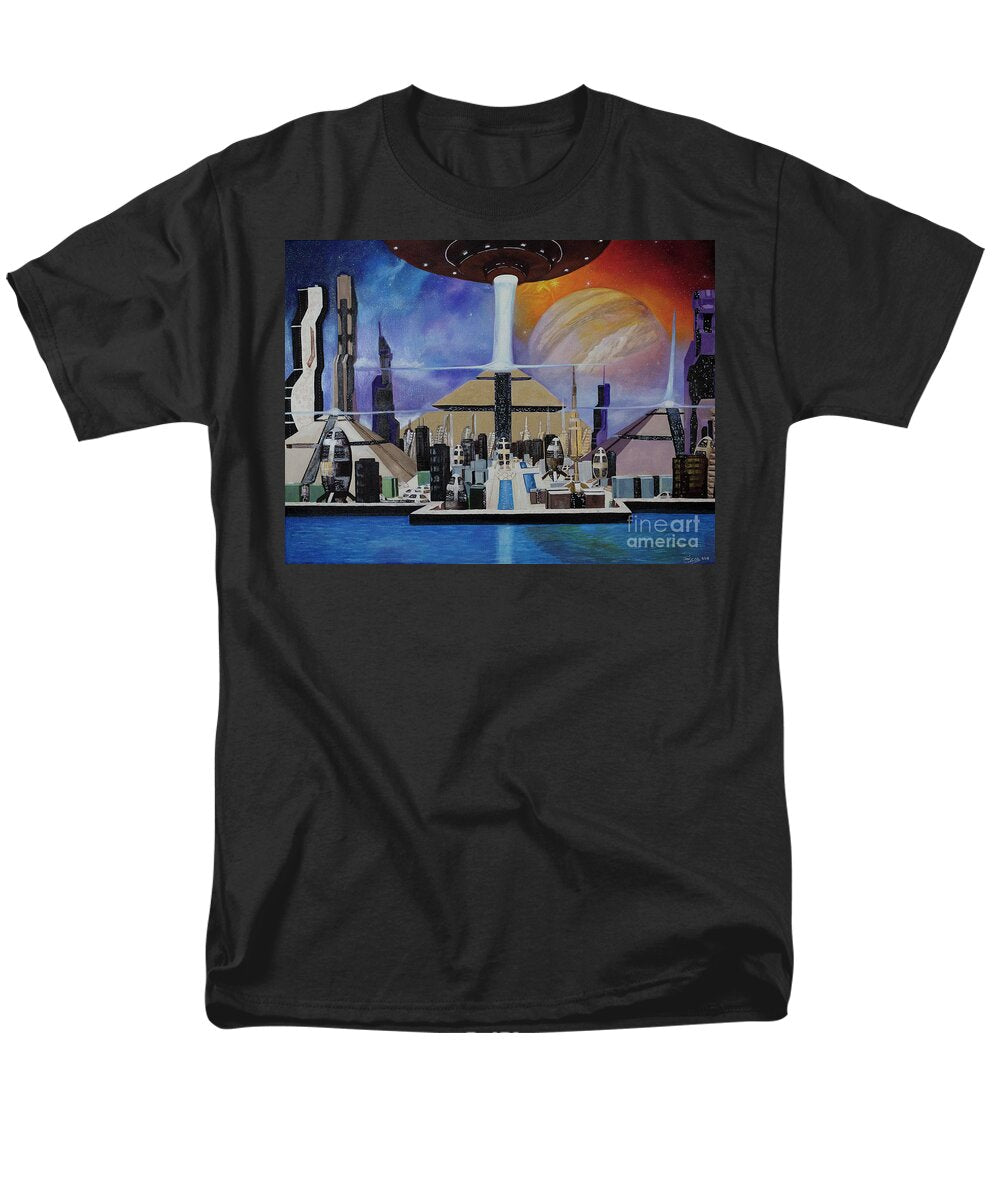 A Futuristic City - Men's T-Shirt  (Regular Fit)