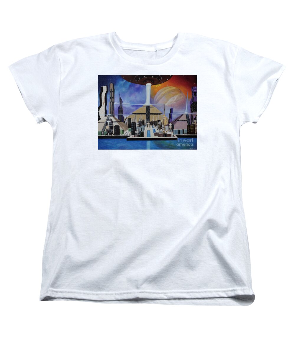 A Futuristic City - Women's T-Shirt (Standard Fit)