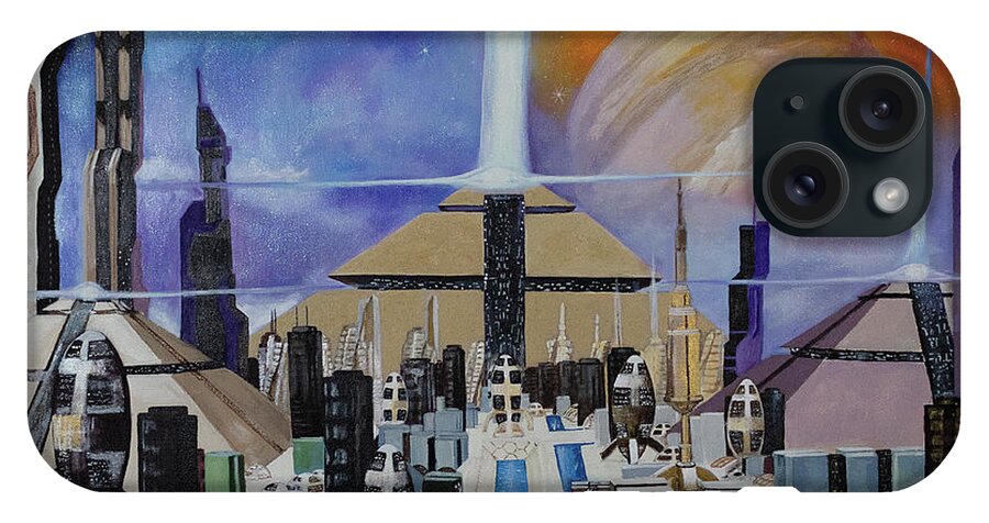 A Futuristic City - Phone Case