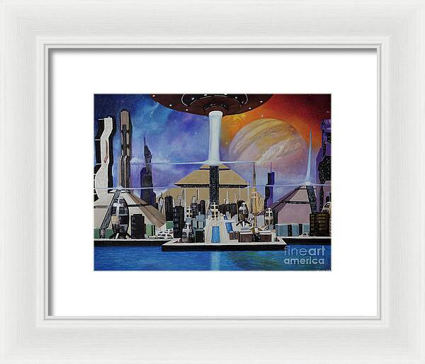 A Futuristic City - Framed Print