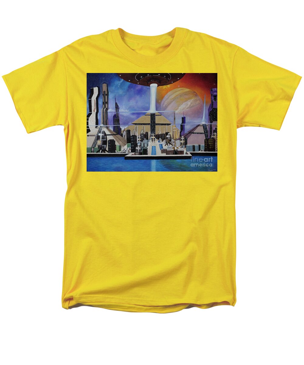 A Futuristic City - Men's T-Shirt  (Regular Fit)