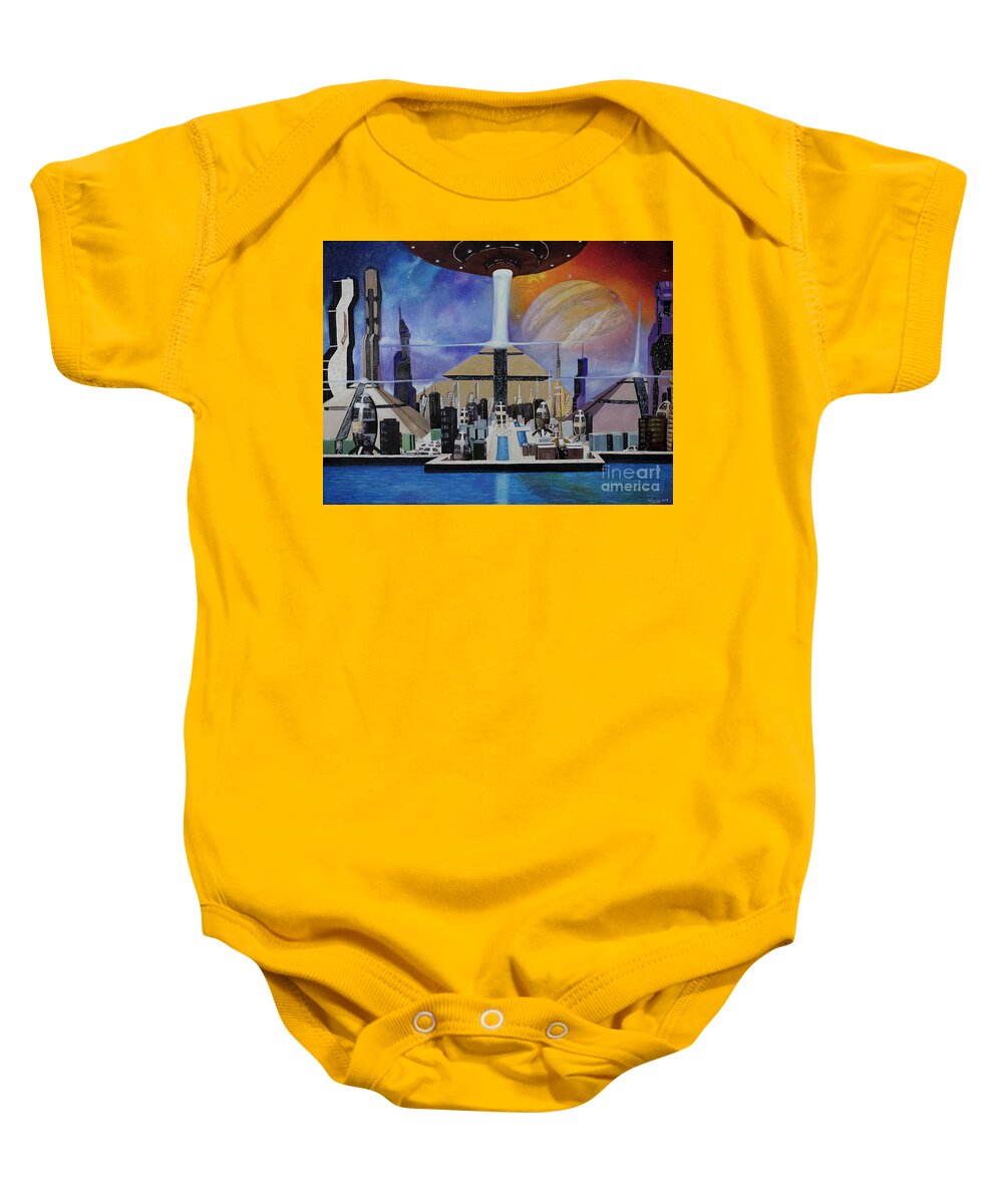 A Futuristic City - Baby Onesie