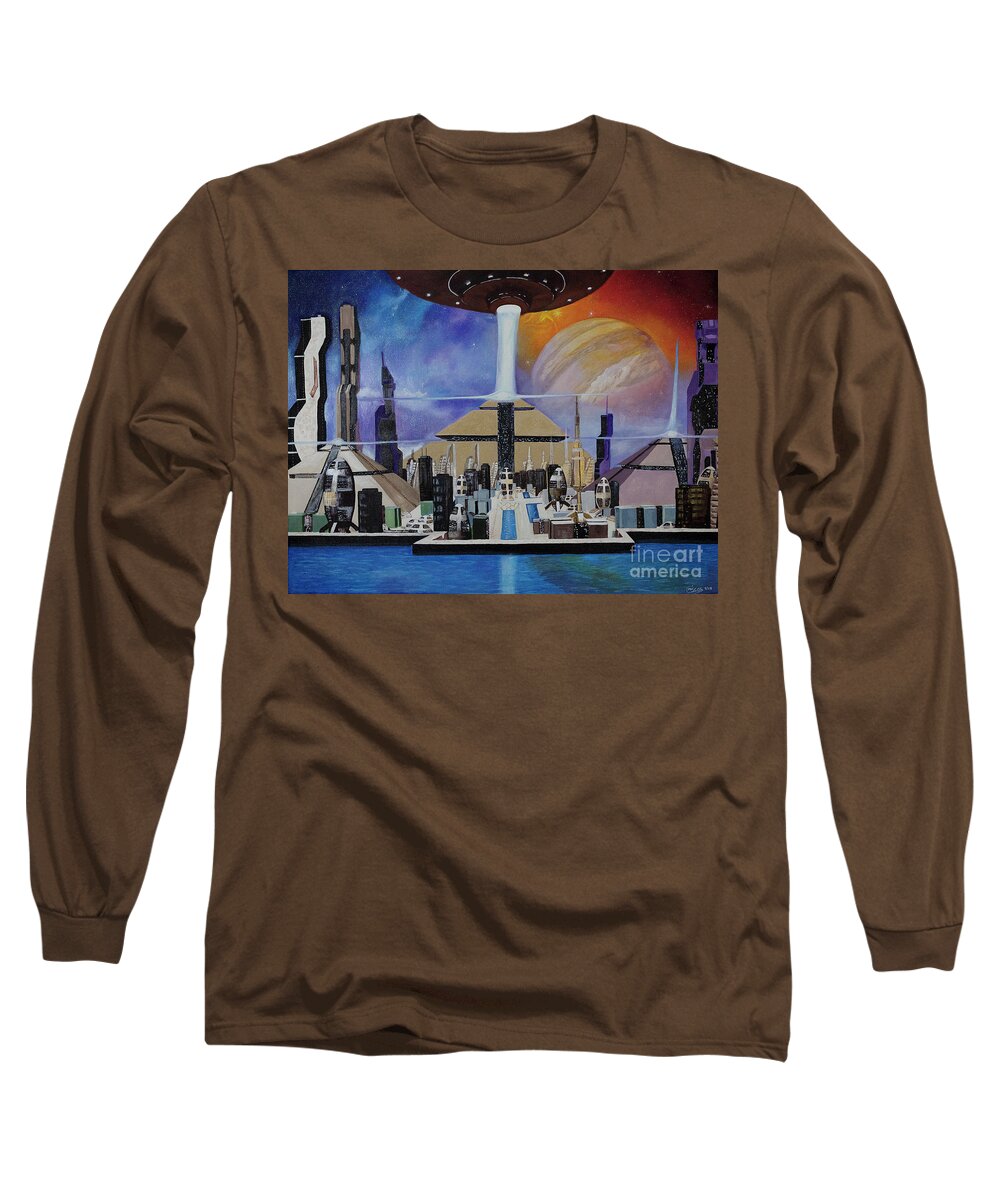 A Futuristic City - Long Sleeve T-Shirt