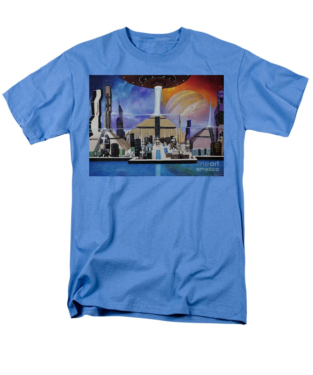 A Futuristic City - Men's T-Shirt  (Regular Fit)