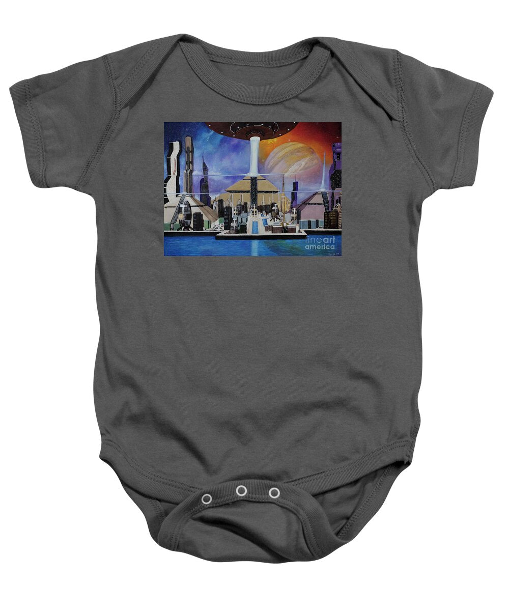A Futuristic City - Baby Onesie