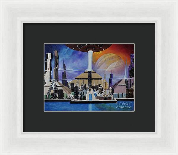 A Futuristic City - Framed Print