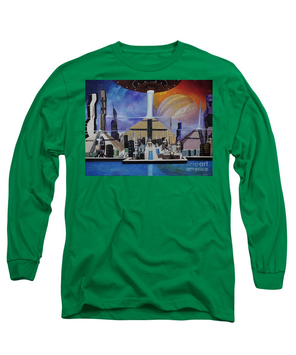 A Futuristic City - Long Sleeve T-Shirt