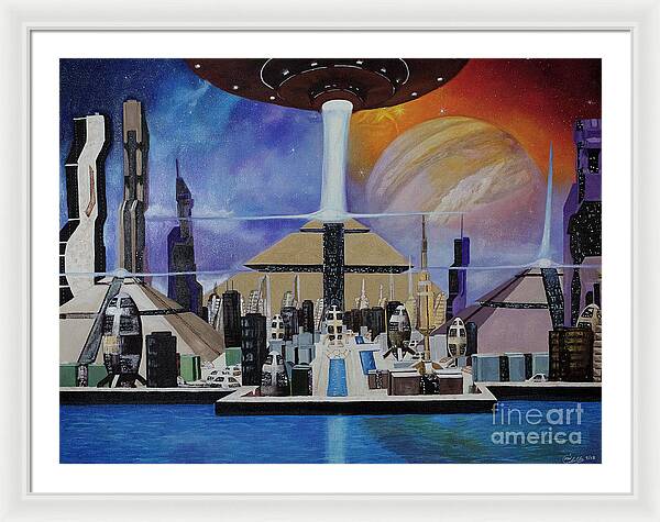 A Futuristic City - Acrylic Print