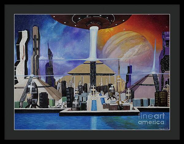 A Futuristic City - Acrylic Print
