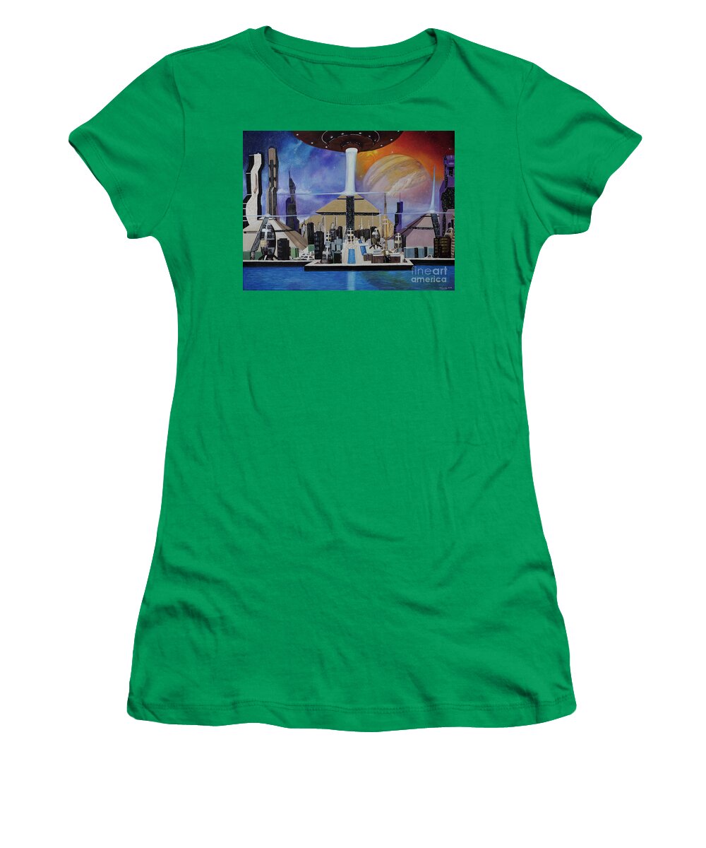 A Futuristic City - Women's T-Shirt