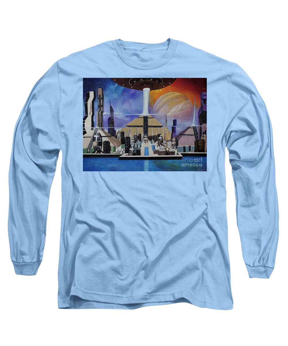 A Futuristic City - Long Sleeve T-Shirt