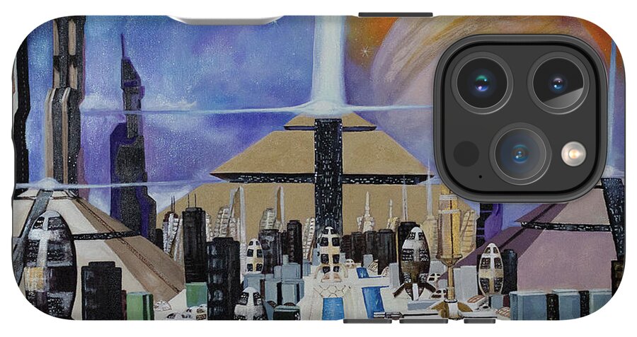 A Futuristic City - Phone Case