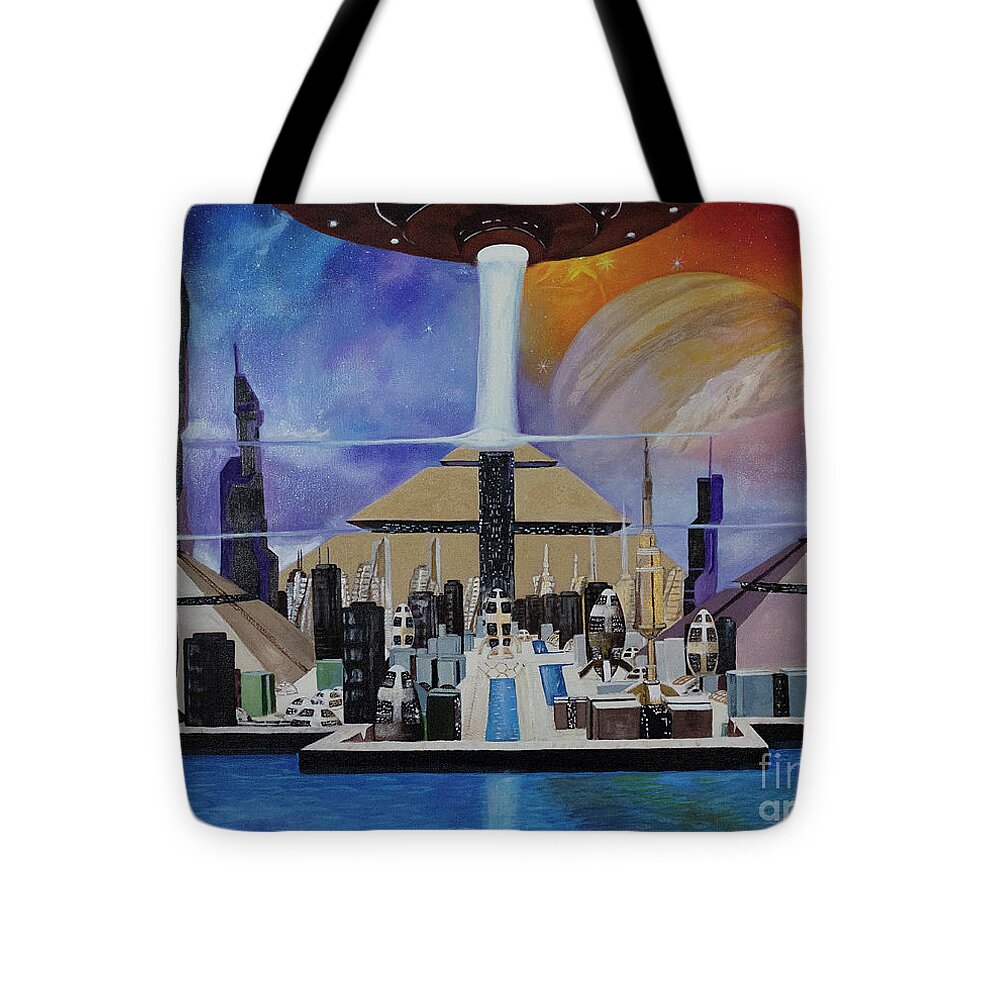 A Futuristic City - Tote Bag