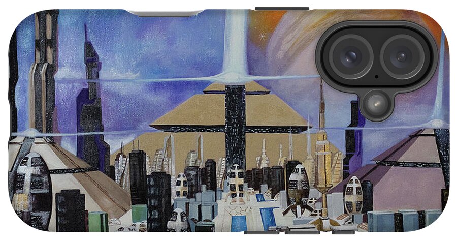 A Futuristic City - Phone Case