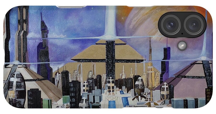 A Futuristic City - Phone Case