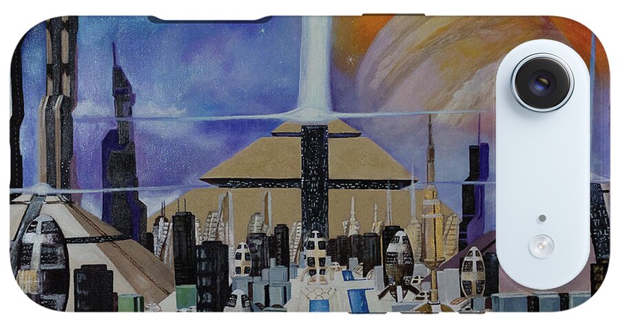 A Futuristic City - Phone Case