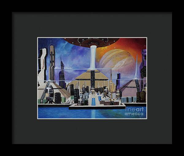 A Futuristic City - Framed Print
