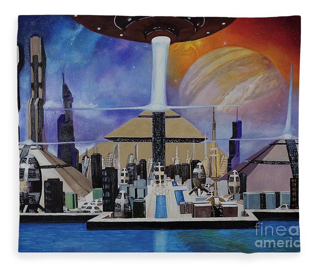 A Futuristic City - Blanket