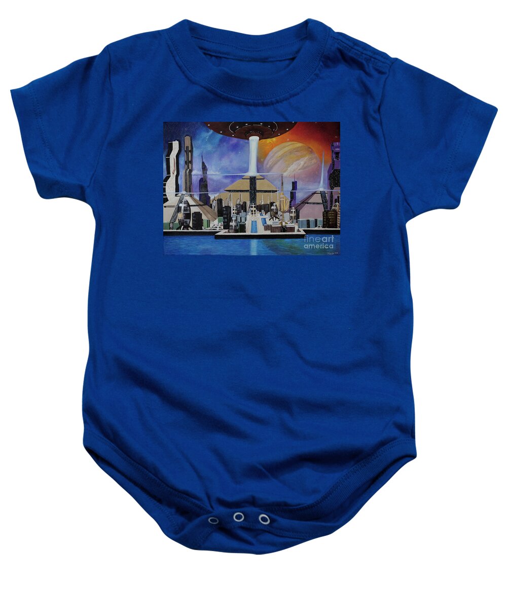 A Futuristic City - Baby Onesie