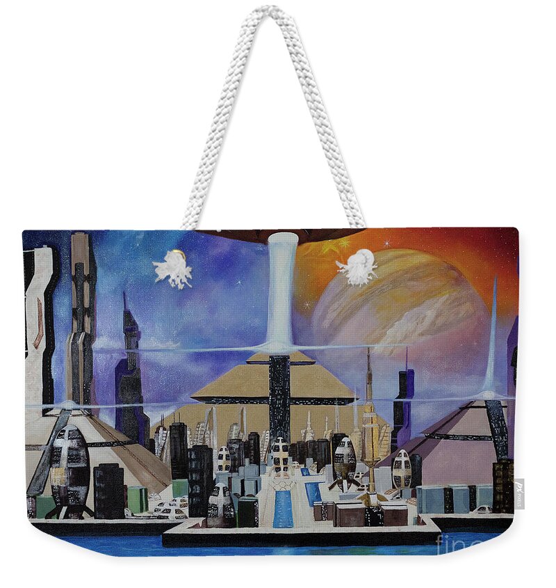 A Futuristic City - Weekender Tote Bag
