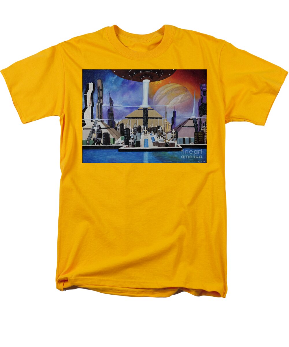 A Futuristic City - Men's T-Shirt  (Regular Fit)