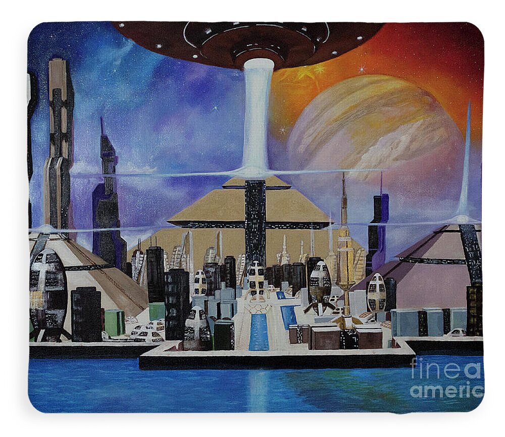A Futuristic City - Blanket